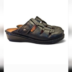 Finn Comfort Germany Leather Comfort Slide Sandals Size 40 D  Orthopedic Clog